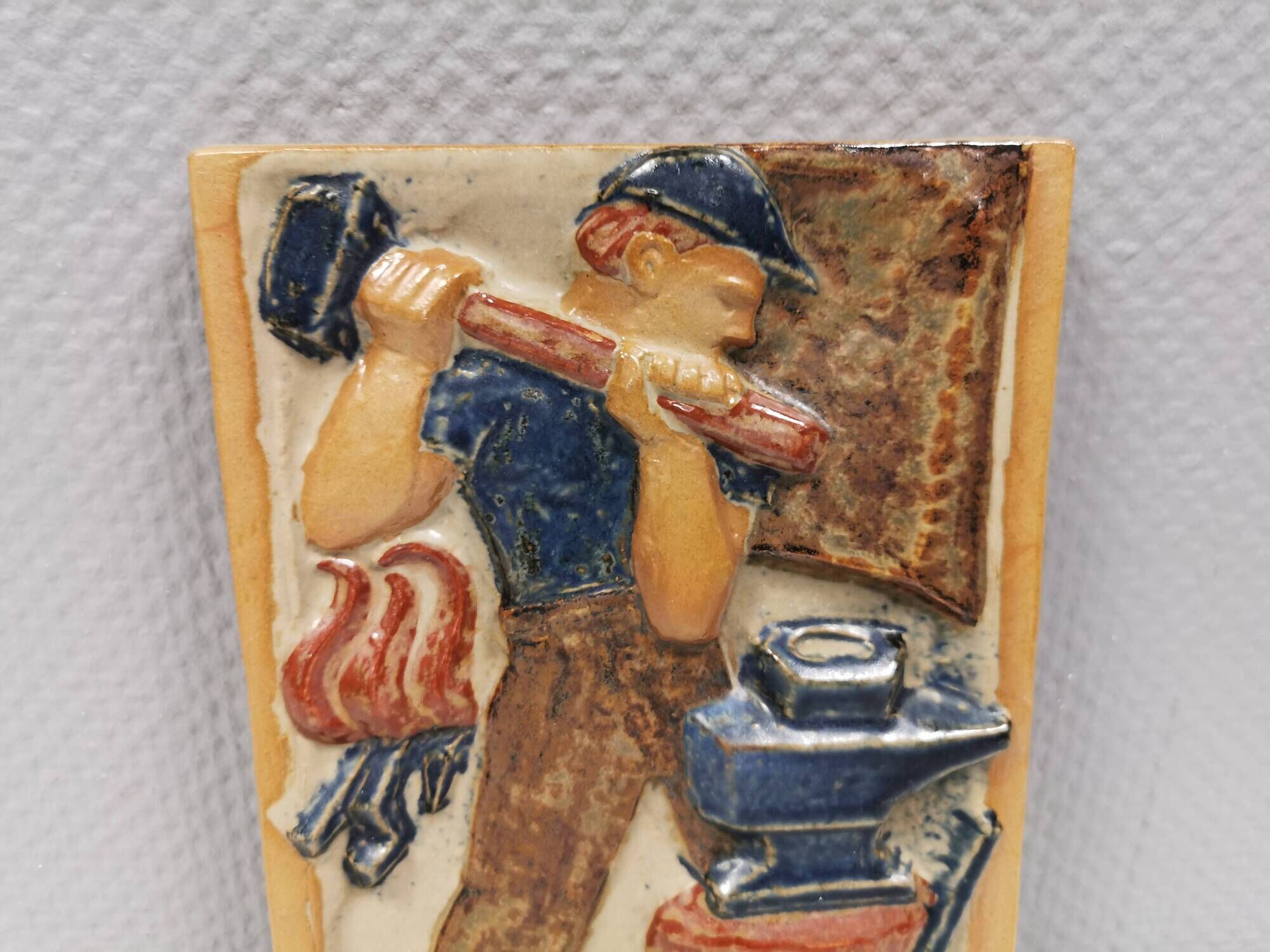 Ceramic relief by Harald Isenstein, for Michael Andersen, Denmark 1960s