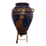 Vase doré de bast