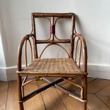 Chaise enfant bois ancien