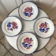 Set of 4 semi-hollow plates gien model "cancale" 40s