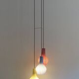 Italian Glass Pendant Lamp by Flavio Poli for Seguso Vetri Darte, 1950s