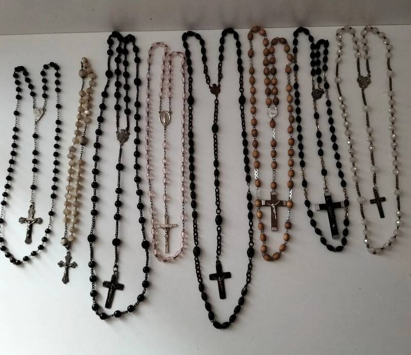 Lot of 8 old rosaries