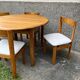 Table and 4 chairs set