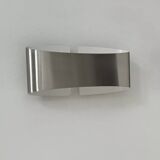 Vintage wall light, brushed metal, France, 1980.