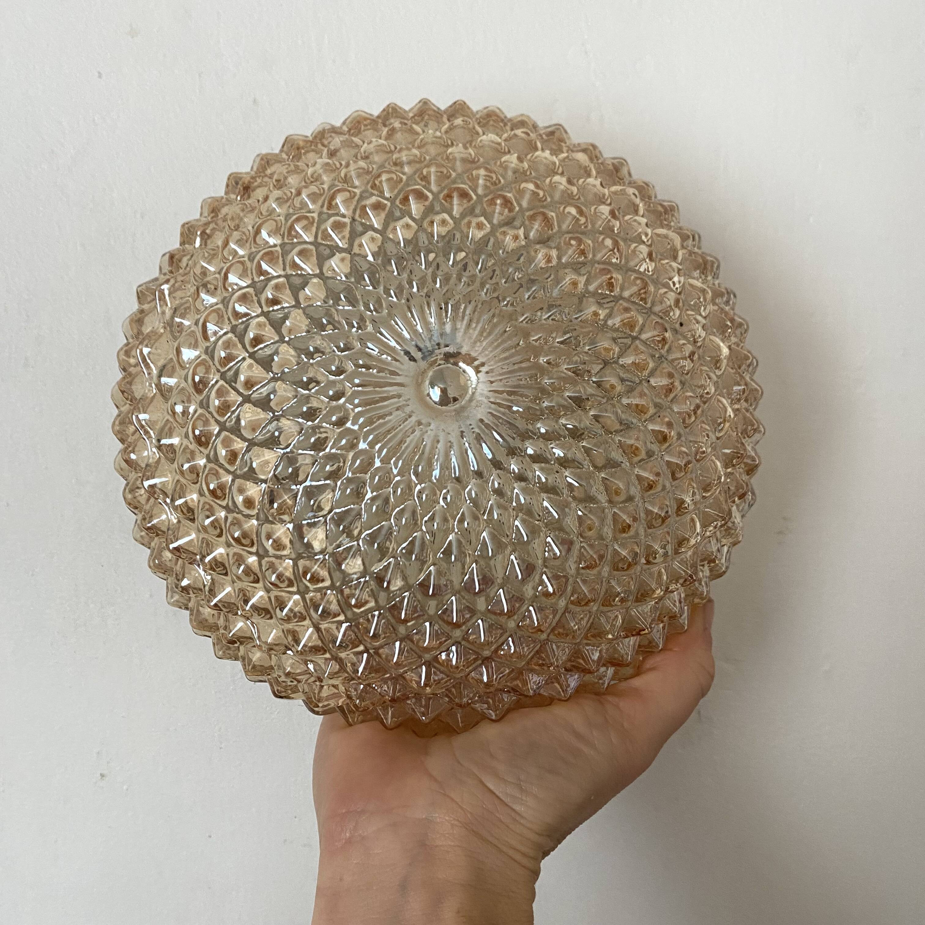 Vintage champagne round ceiling light