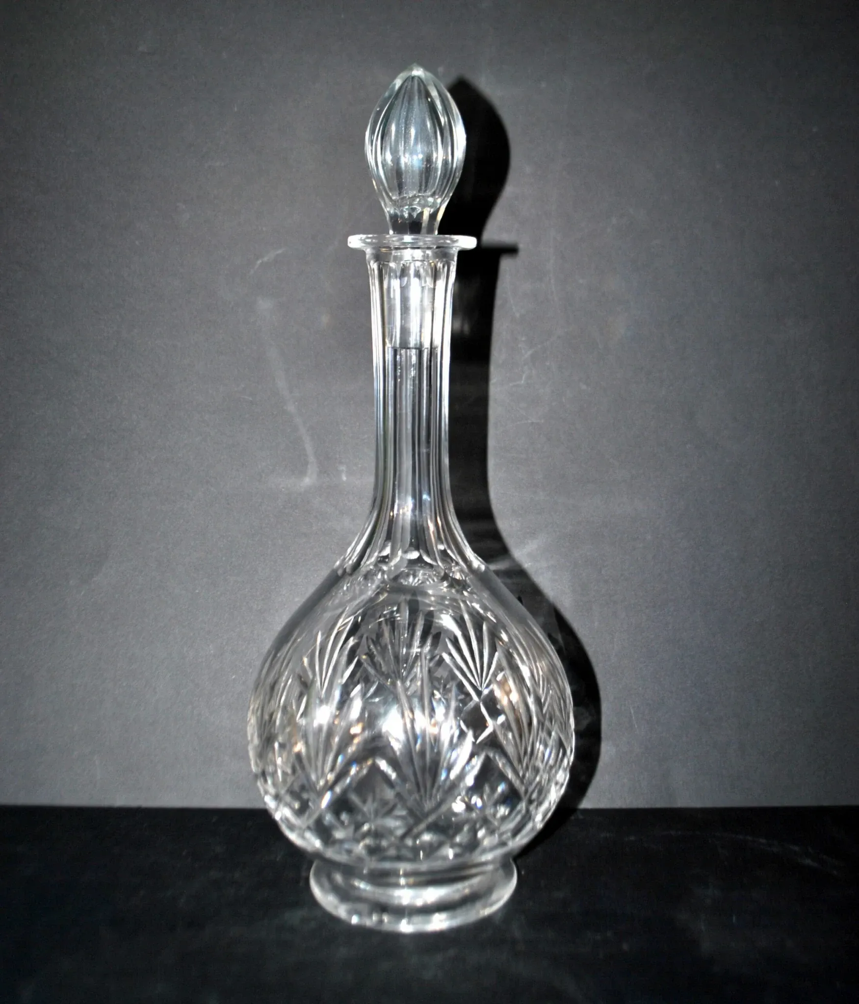 Cut crystal wine carafe Saint-Louis model VIC Massenet 1930 H34cm