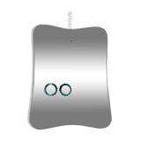 Mid-century green mirror from 50s