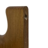 Vintage wall shelve rack bookshelf in oak wood minimalist