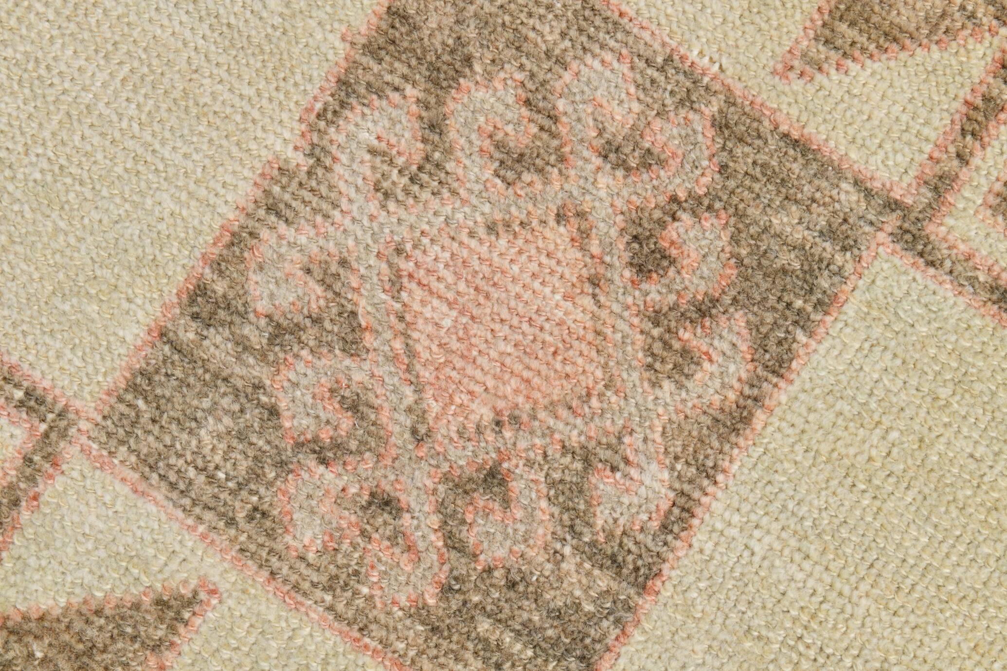 Wool Vintgae Runner Rug, Mid-Century Textile Runner Rug, 86x367 Cm