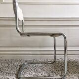 Set of restored vintage chairs with "Luge" feet