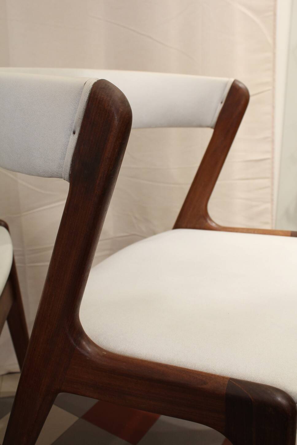 Pair of T21 Fire model chairs by Kai Kristiansen circa 1960