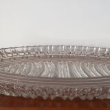 Plat en verre vintage