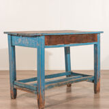 Rustic blue table