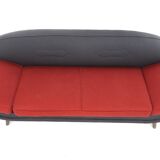 Scandinavian 2-seater leather sofa, Folke Jansson, SM Wincrantz Möbelin, Sweden, 1960
