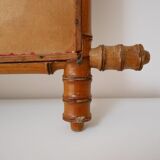 Bamboo-style wooden mirror