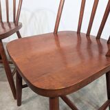 Pair of chairs with rounded backs, mid-20th century