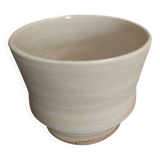 Vintage matcha bowl, stoneware, handcrafted.