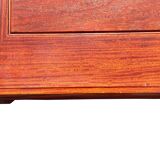 table in natural varnished quince wood
