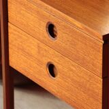 Wrighton Teak Dressing Table - Vintage 1960s - Hexagonal Base