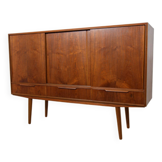 Mid century teak danish sideboard by e. w. bach for sejling skabe, 1960s