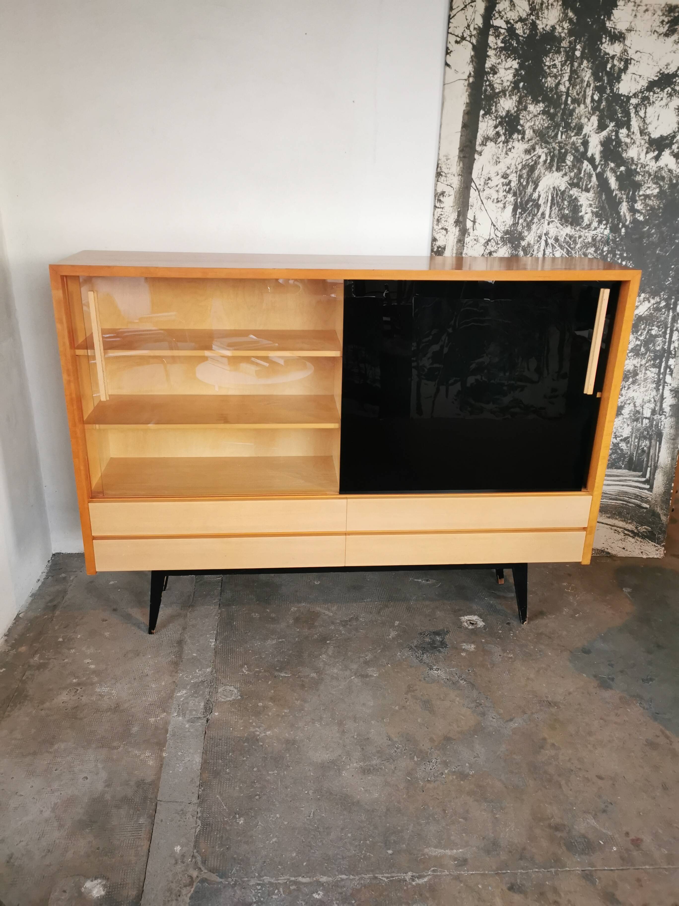 Library, display case from the 60s