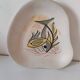 Modernist plate with stylized fish – 1950s ceramic