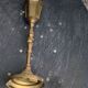 Old brass candle holder