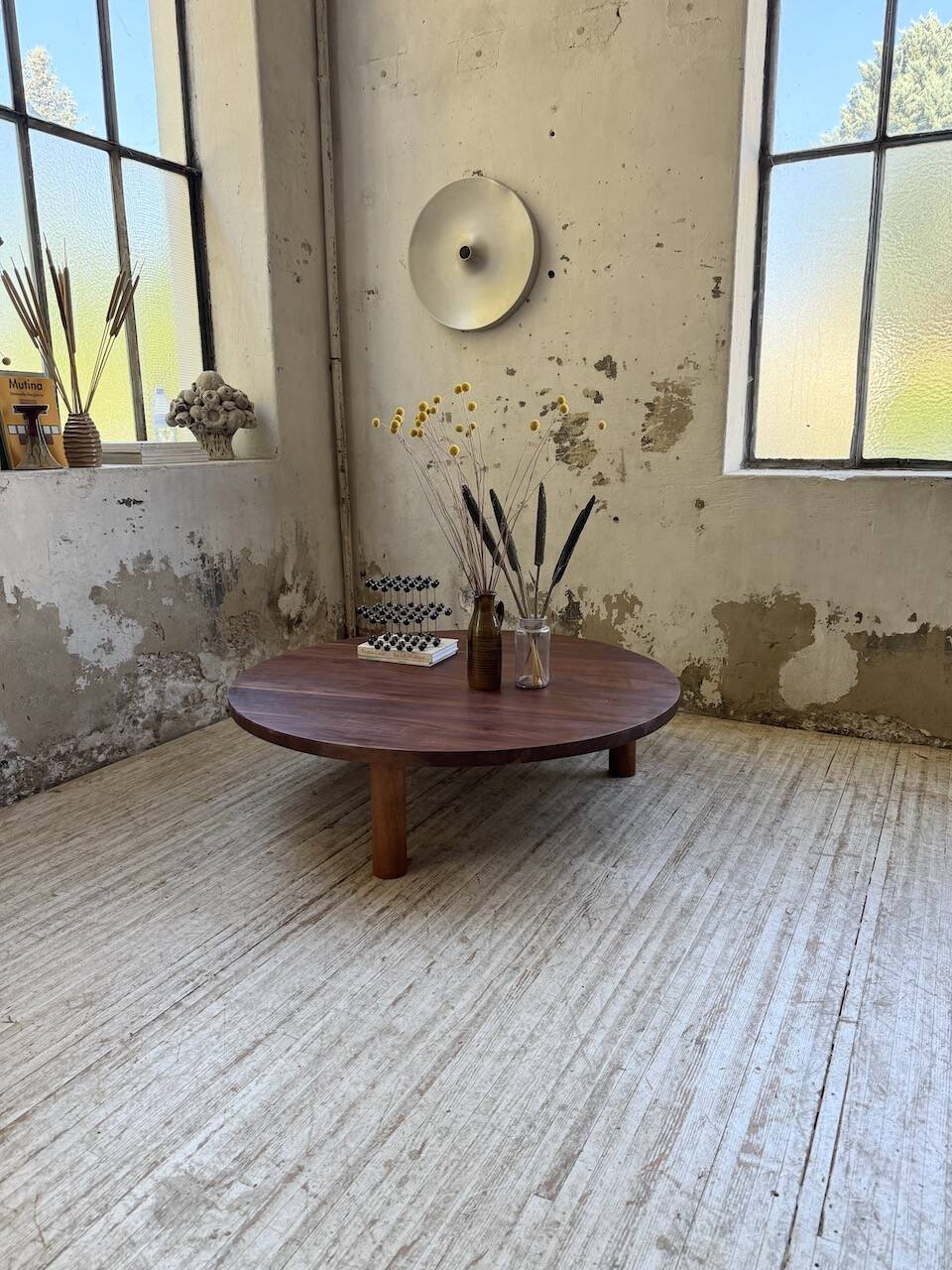 50s round tripod coffee table