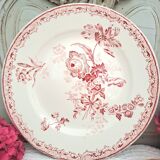 Antique mounted plate in ironstone earthenware.