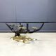 Brass bonsai coffee table by Willy Daro, 1970s