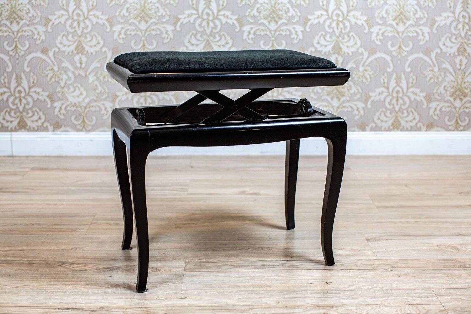 Black Piano Stool, 1950s