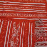 Orange and white carpet, 185x110cm
