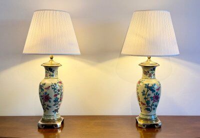 Pair of salon lamps from the George V Hotel Paris Maison Chapman USA