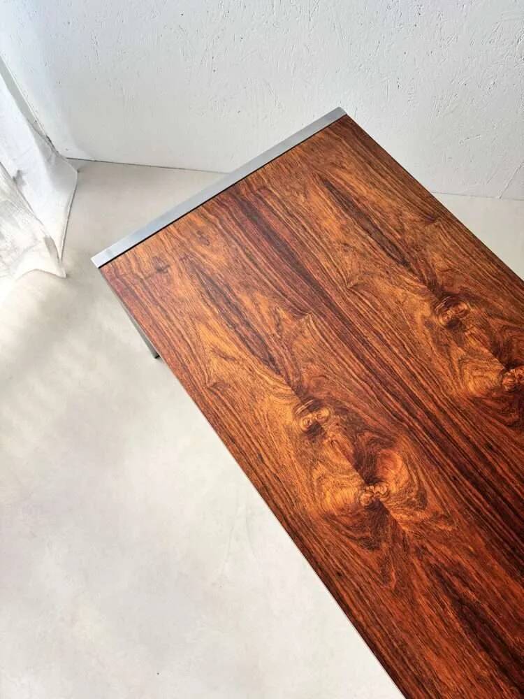 Vintage Dutch Design coffee table by Topform, rosewood, 1960s.