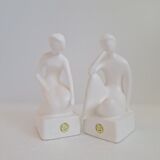 Mid-century figurative bookends by Royal Delf