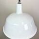 Industrial White Enamel Pendant Lamp from EMAX, 1960s