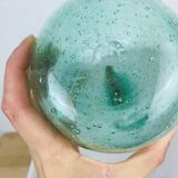 Farinelli Biot bubbled glass oil bottle