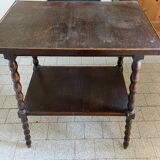 Dark wood table
