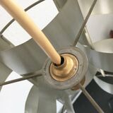 French aluminium sculptural pendant from the mid-century by Max Sauze, 1960s.