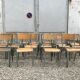 22 former vintage school chairs