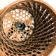 Lot de 2 baladeuses en osier