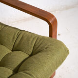 Vintage olive green armchair (c.1950) #80