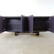 Vintage dark blue sideboard, 1980s