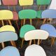(lot) 14 Heart Compass Multicoloured Chairs