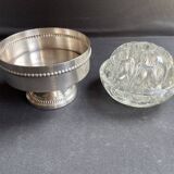 Pique-fleurs - Silver metal and glass