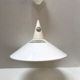 White metal pendant light