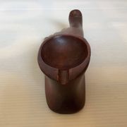 Baguier vide poche cendrier pied en bois