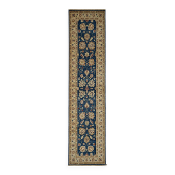Tapis Oushak en laine noué à la main turc 73 cm x 309 cm