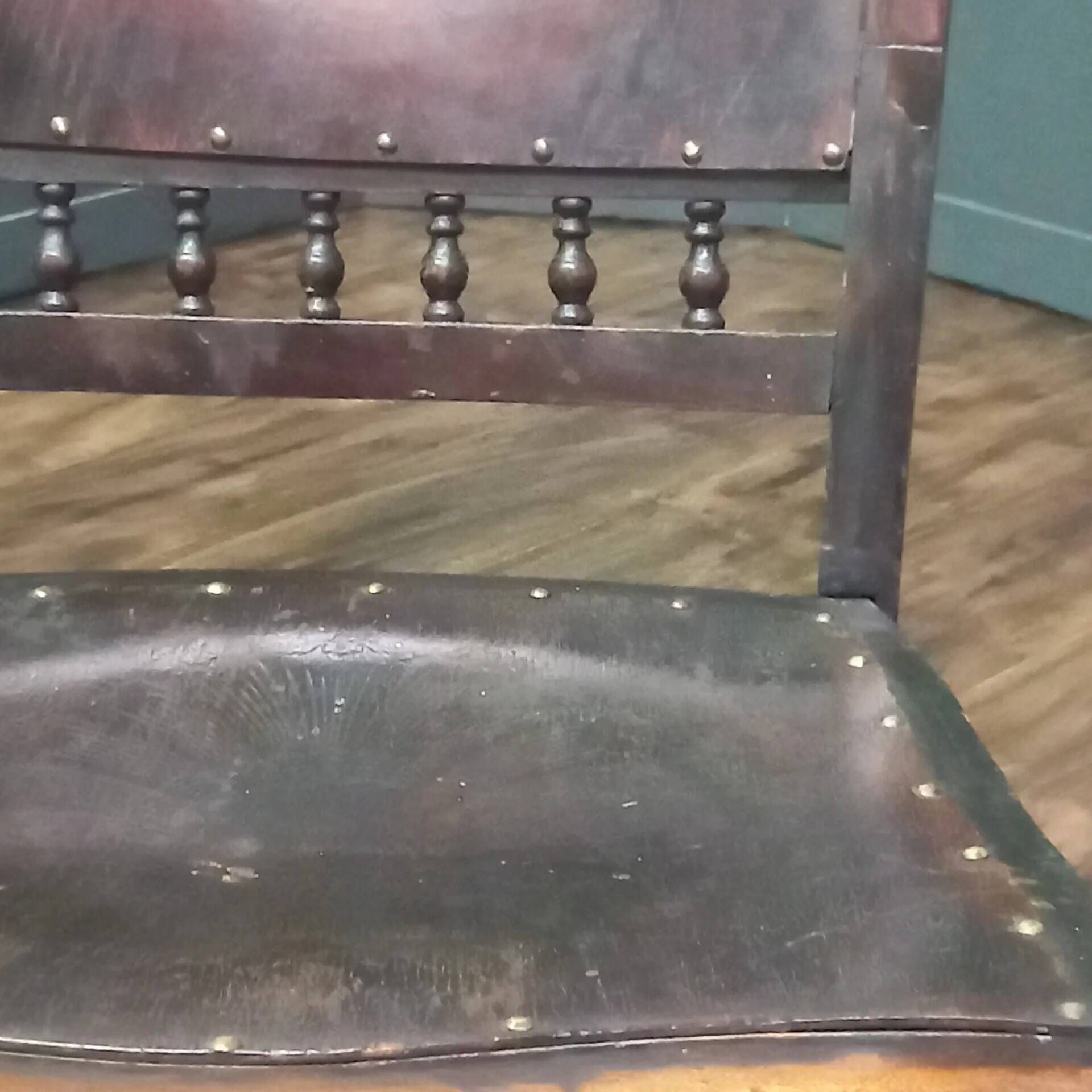Antique English beech rocking chair cottage style