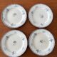 Lot de 4 assiettes à dessert Niderviller peintes à la main – Faïence v